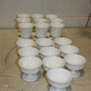 Westmoreland Grape Harvest Milk Glass Dessert Ware