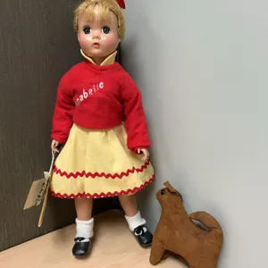 1952 Madame Alexander Annabelle Hard Plastic Doll with Provenance, Original Outfit, and Dog Toy, 21
