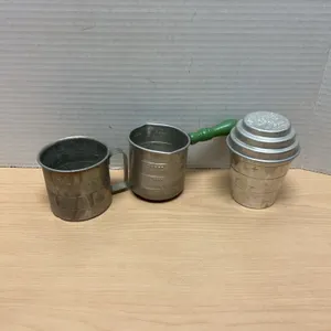 Mid-20th Century Aluminum Kitchen Measure and Mixer Set with Smoothie Mixer by Aluminum Specialties
