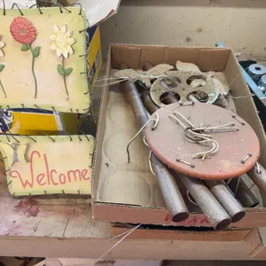 Garden Wind Chimes and Welcome Sign Lot