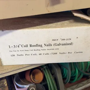 Galvanized Coil Roofing Nails 1-3/4 Inch Carton