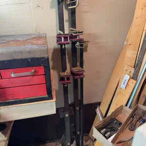 Vertical Metal Locking Tool Racks With Master Padlocks