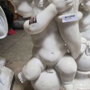 SET OF (2) MARBLE STATUES (#80031)