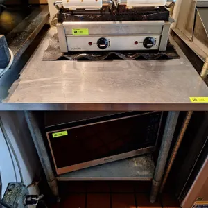 SS Table with Undershelf, 30" Wide