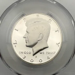 2004-S Silver Proof Kennedy Half Dollar, PCGS PR69 DCAM