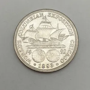 1893 US Silver Columbian 50c