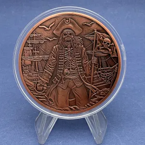 5 oz. Copper Pirate Treasure Round