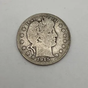 1915-S US Barber Silver 25c