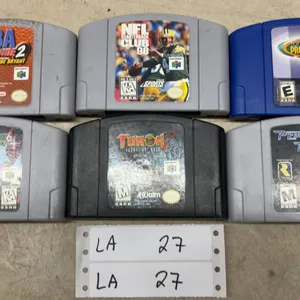 Nintendo 64 Game Cartridges: NBA Courtside 2, NFL Quarterback Club 98, Tony Hawk's Pro Skater, Star
