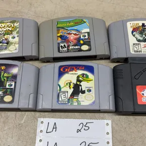 Nintendo 64 Games: Harvest Moon 64, South Park Rally, ClayFighter 63 1/3, Gex 3, Gex 64, & GameShar