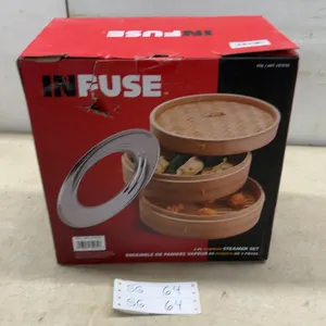 Infuse 4-Piece Bamboo Steamer Set