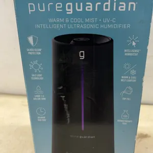 PureGuardian HS665BG Warm & Cool Mist Ultrasonic Humidifier, 1.5-Gallon Tank, UV-C Light
