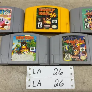 Nintendo 64 Games: Donkey Kong 64, Kirby 64, Banjo-Kazooie, Banjo-Tooie, Diddy Kong Racing
