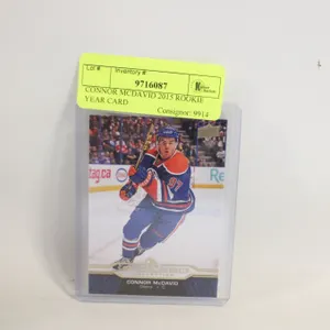 CONNOR MCDAVID 2015 ROOKIE YEAR CARD