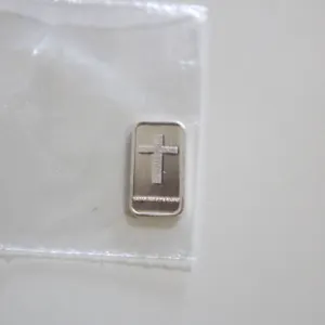 1 GRAM SILVER CROSS BAR