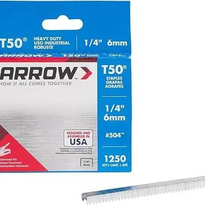 Arrow T50 Staples 1/4" 6mm 1250 quantity Lot of 12