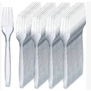 Prestee 300 Clear Plastic Forks