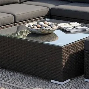 Outdoor Wicker Table Base, 31"x31"x11"