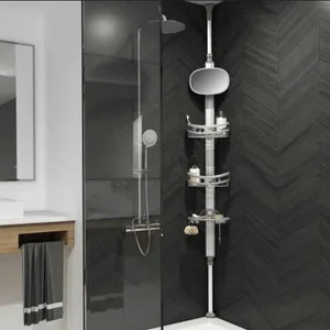 Artika Azzuro Standing Shower Caddy Light Grey