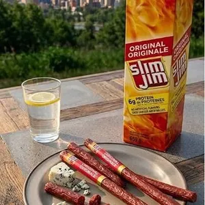 Slim Jim Spicy Sausage Snack 24-Pack 659g