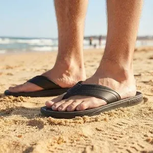 Bench Men's Black Flip-Flops Size 7