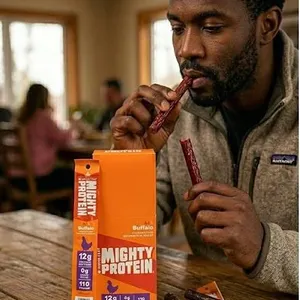 Maple Leaf Mighty Protein Chicken Sticks Buffalo 12x32g