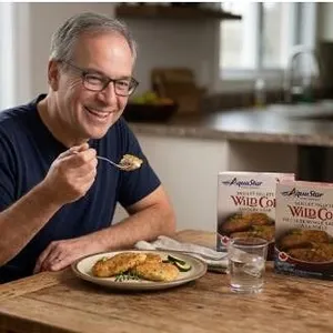 AquaStar Wild Cod Skillet Fillets, 2 Boxes