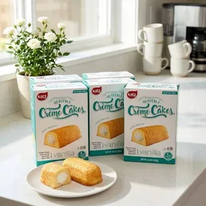 Lot of 6 Katz Vanilla CrÃ¨me Cakes Boxes