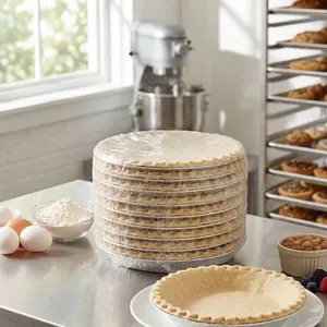 lot of 24 CSM Bakery 10-Inch Pie Shell Dough