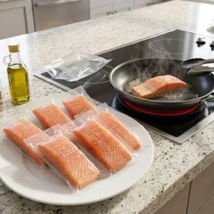 8 piece Frozen Vacuum-Sealed Salmon Fillet