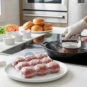 Lot of 12 Frozen Smash burger meat patties.