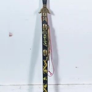 DECORATIVE CHINESE SWORD IN BLACK SCABBARD WITH