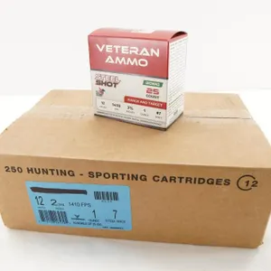 Veteran Ammo 250 Round Case 12 GA