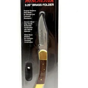 Winchester 3.25” Brass Folder Knife in Original
