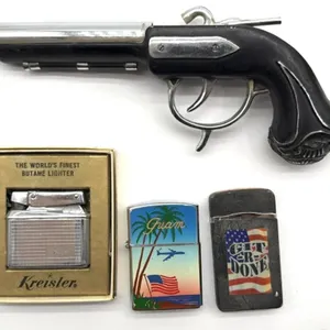 Flintlock Pistol Lighter, Kreisler Lighter, and