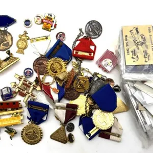 Vintage Pins, Medals, Car Show Badges, and More