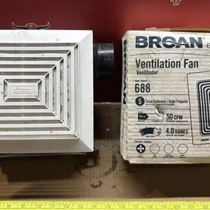 2 Broan Ventilation Fans. One in Box.