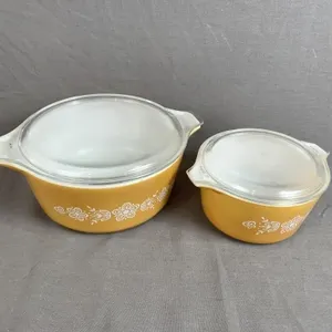 Pyrex Casserole Dishes Butterfly Pattern