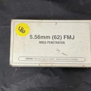 5.56mm FMJ Ammo