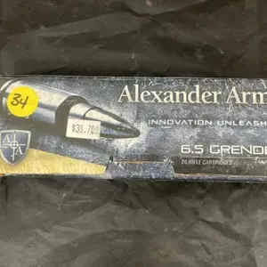 Alexander Arms 6.5 Grendel Ammo