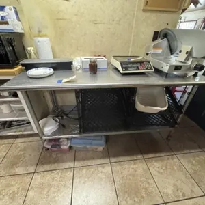 Stainless Steel Food Prep Table w/Bottom Shelf