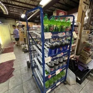 Pepsi 2 Liter Rolling Pop Display Rack