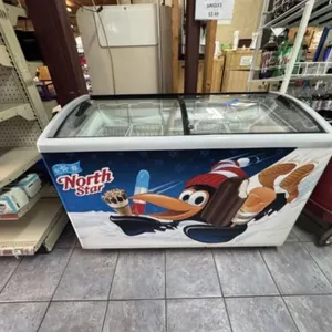 Ice Cream Display Freezer - Sliding Top Doors