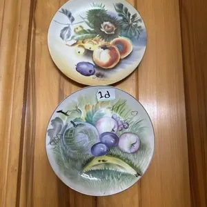 Vintage Japanese ceramic decorative plates