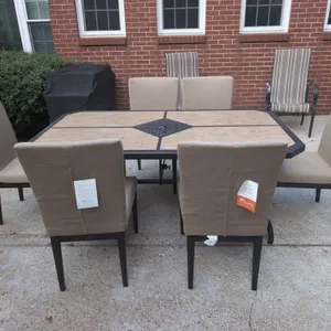 New outdoor table and chairs
