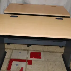 2 Matching Straight Computer Desks