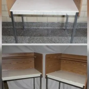 3 Stand-Alone Study Carrels