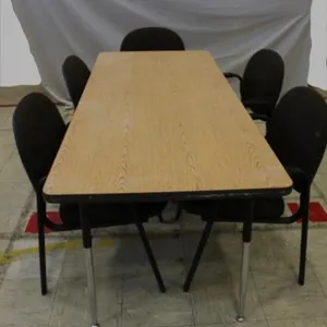 6' HD Multi Purpose Table w/5 Matching Chairs