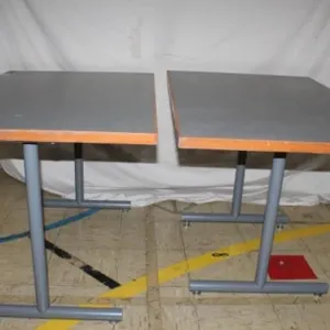 Pair of Cafe Tables (1 table has a drawer)