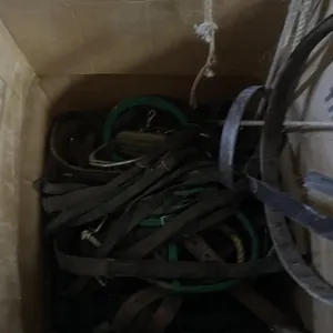 4 Boxes Of Blankets, Bridles, Cinches, Rope,
